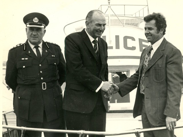 Peter Bracken with Police Commissioner