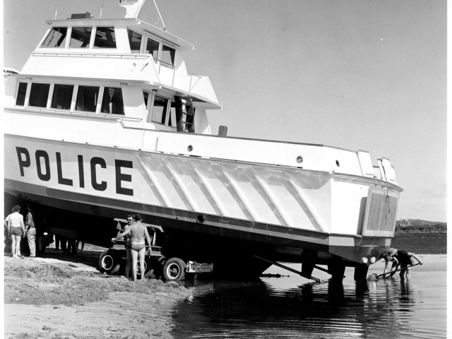 Police boat launch - dredging problem