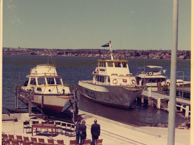 Police boats being launched officially