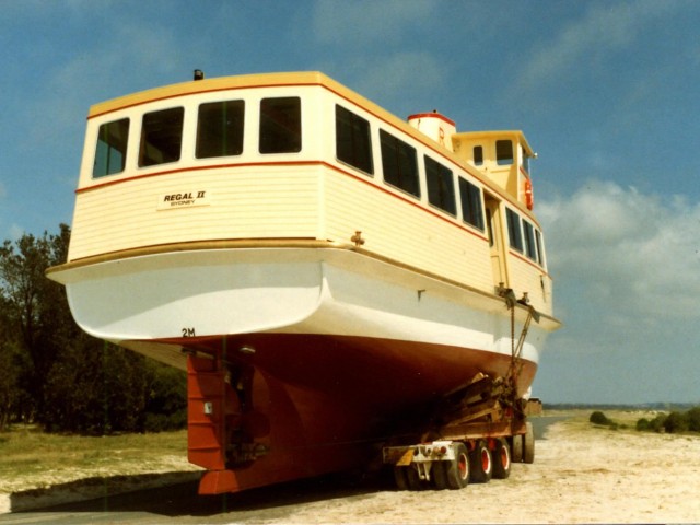 Regal II on land rear view